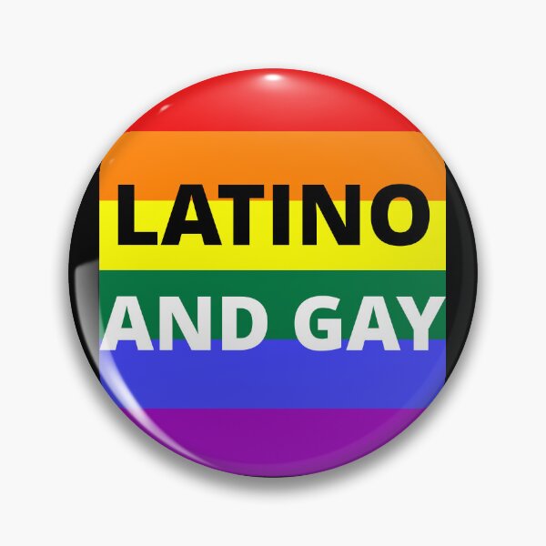 Item preview, LATINO AND GAY on rainbow background designed and sold by uniqueitems.