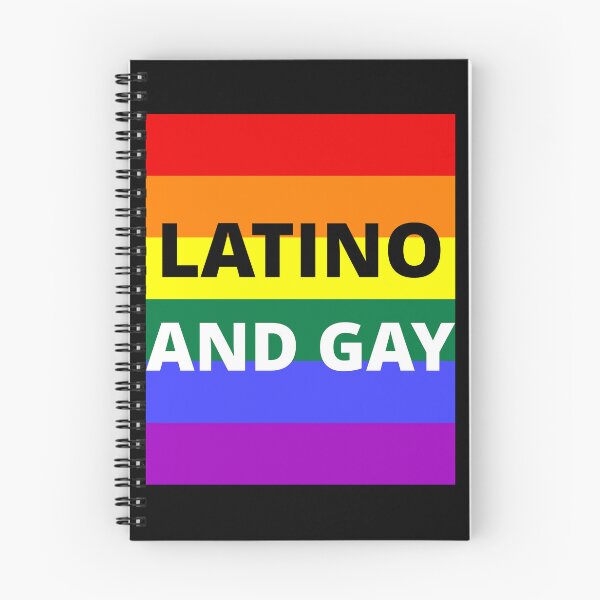 Item preview, LATINO AND GAY on rainbow background designed and sold by uniqueitems.