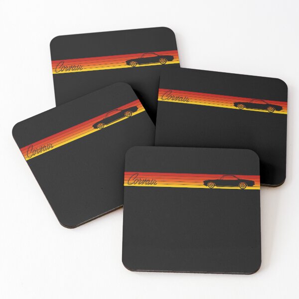Item preview, Corvair Coupe Monza Corsa Sunset Stripes Old School Surf Style 1965 1966 1967 1968 1969  designed and sold by FlatSixGraphics.