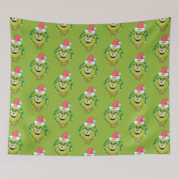 Item preview, Gold Tooth Grinch Vibes Wreath - Christmas, Festivus, Holiday & Hanukkah Design designed and sold by therealbooty.