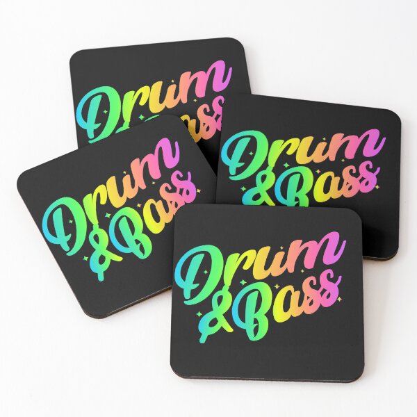 Item preview, DRUM AND BASS  - Gradient Color Bleed (pink/green/blue)  designed and sold by Discothreadz.