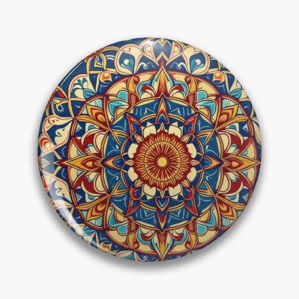 Item preview, Okinawan Floral Mandala Art - Vibrant Japanese Design designed and sold by ocean-friends.