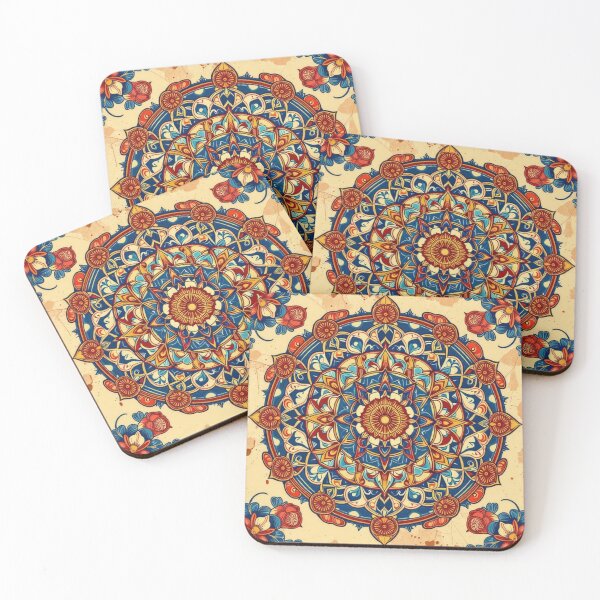 Item preview, Okinawan Floral Mandala Art - Vibrant Japanese Design designed and sold by ocean-friends.