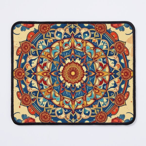 Item preview, Okinawan Floral Mandala Art - Vibrant Japanese Design designed and sold by ocean-friends.