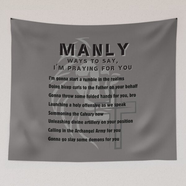 Item preview, Manly Ways to Pray designed and sold by NachoTypicalTs.