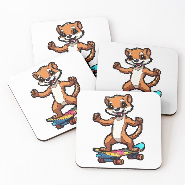 Item preview, Pixel Skates and Weasel Whirls designed and sold by NaturePixel.