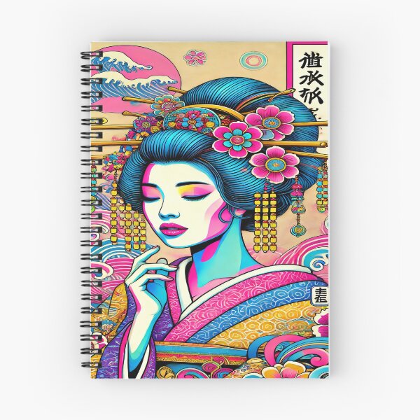 Item preview, Vibrant Pop Ukiyo-e Geisha Art designed and sold by SakuraJapanArt.