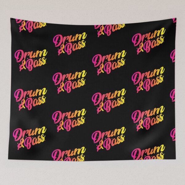 Item preview, DRUM AND BASS  - Gradient Color Bleed (yellow/orange)  designed and sold by Discothreadz.