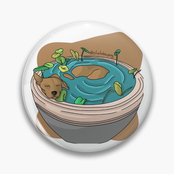 Item preview, Pond Puppy - with background designed and sold by Olistabs.