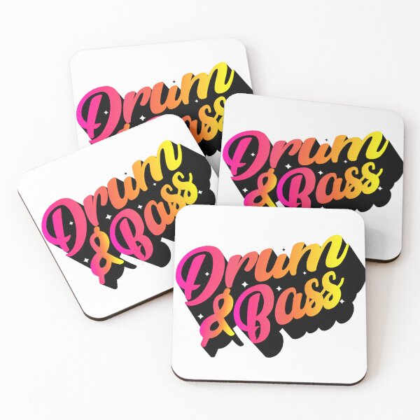 Item preview, DRUM AND BASS  - Gradient Color Bleed (black/orange/yellow) designed and sold by Discothreadz.