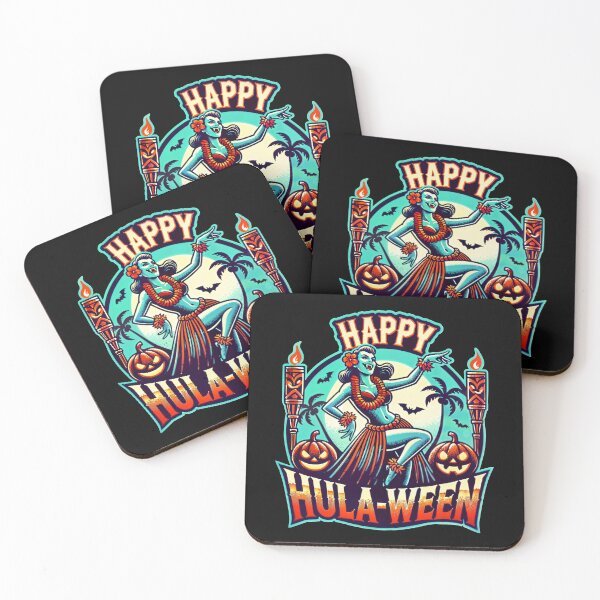 Item preview, Happy Hulaween Spooky Halloween Island Vampire Hula Dancer designed and sold by Victor Shadehorn.