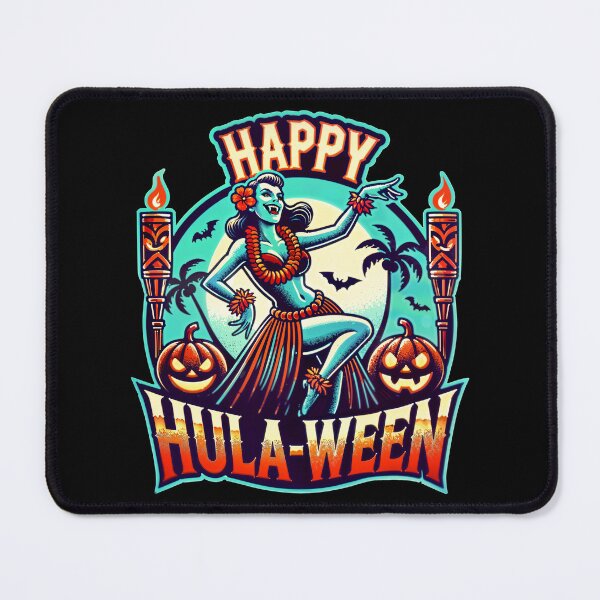 Item preview, Happy Hulaween Spooky Halloween Island Vampire Hula Dancer designed and sold by Victor Shadehorn.