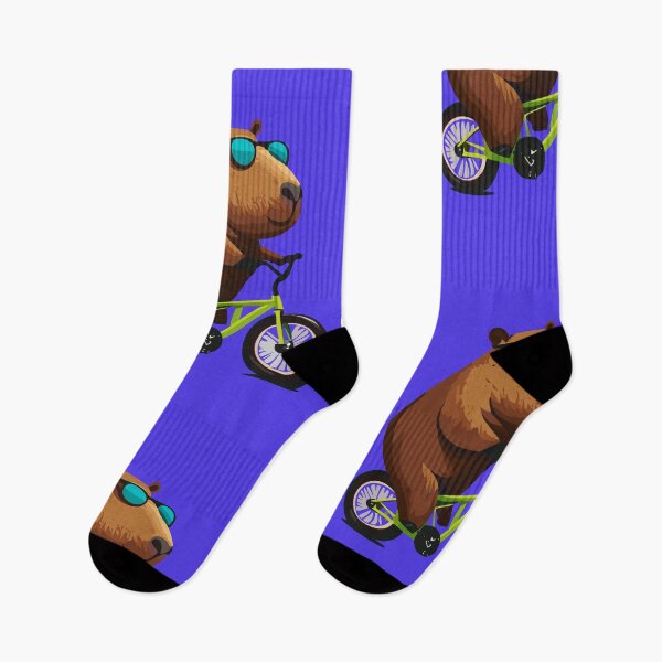 Item preview, Capybara Riding a Bike Cartoon Style designed and sold by Horizon Cartoon.