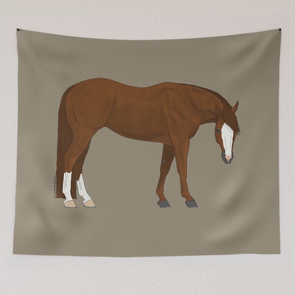 Item preview, Chestnut American Quarter Horse designed and sold by DappledMoon.