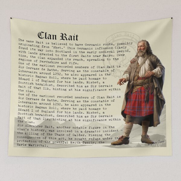 Item preview, Rait Scottish Clan History  designed and sold by BagTown Clans.