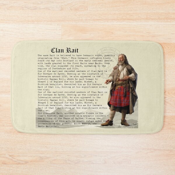 Item preview, Rait Scottish Clan History  designed and sold by BagTown Clans.