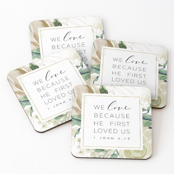 Item preview, He first loved us designed and sold by KAMdesignhaus.