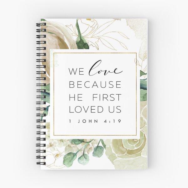 Item preview, He first loved us designed and sold by KAMdesignhaus.