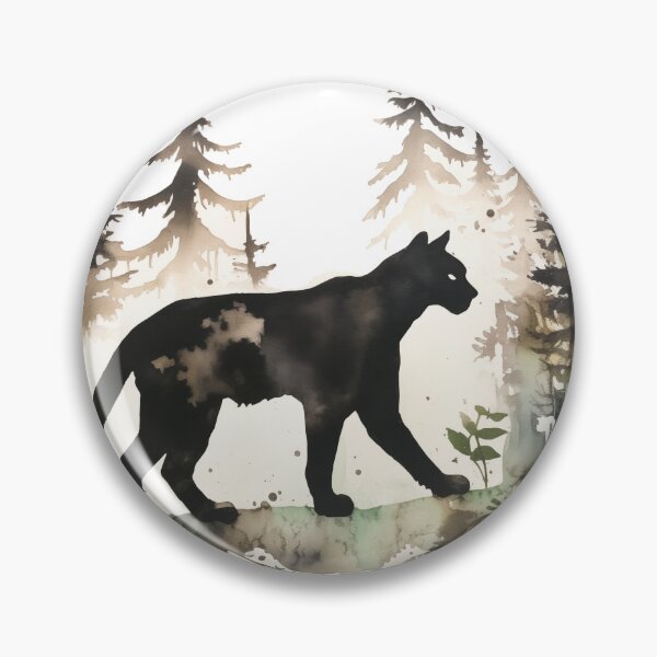 Item preview, Colorful Cougar Silhouette painting (version 2) designed and sold by WildShadows.