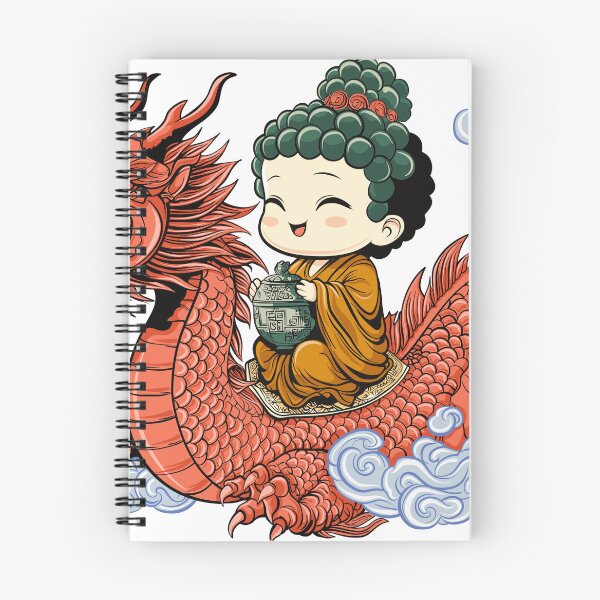 Item preview, Cute Anime Buddha Riding a Dragon designed and sold by RenegadeRags.