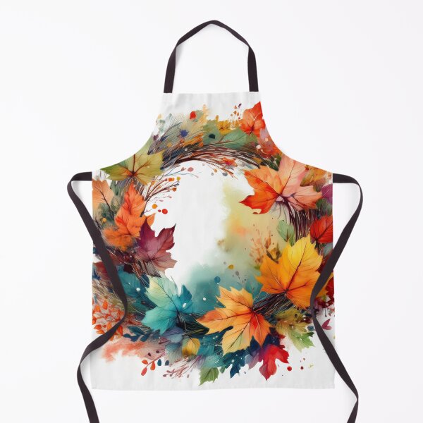 Item preview, watercolor autumn wreath designed and sold by larmadesigns.