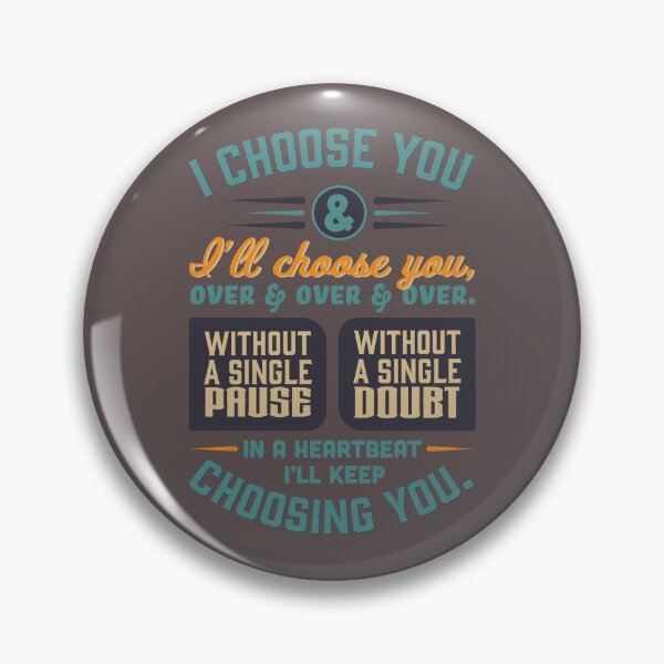 Item preview, I Choose You (Dark Colors) designed and sold by Twang-Co.