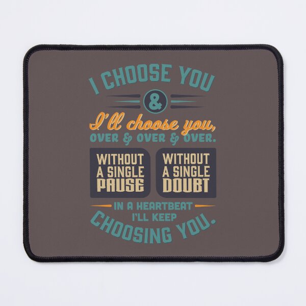 Item preview, I Choose You (Dark Colors) designed and sold by Twang-Co.