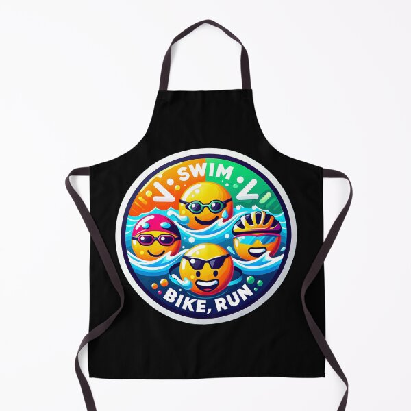 Item preview, Swim, Bike, Run Emoji Faces - Playful Triathlon Icons designed and sold by Triathlongram.