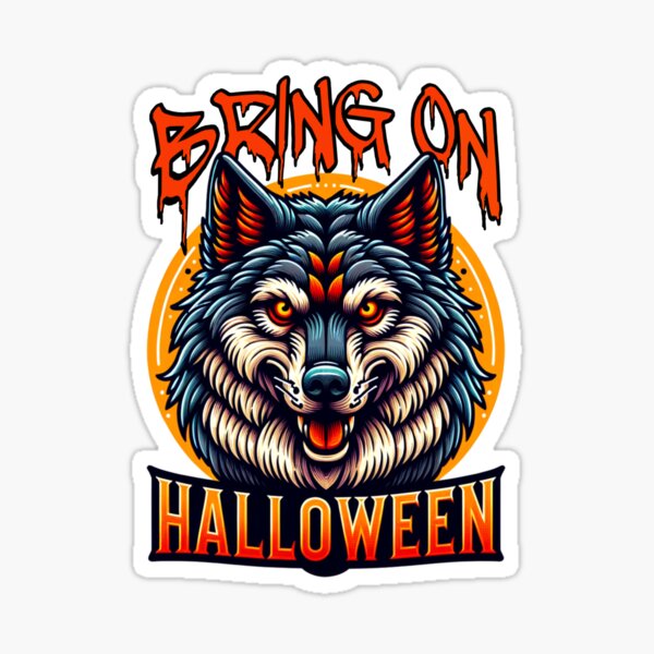Artikel-Vorschau von Her mit dem Halloween-Wolf, designt und verkauft von Catherine Harrison.