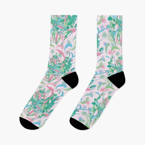 Item preview, Australian flower arrangement pattern green pink blue designed and sold by blueidesign.