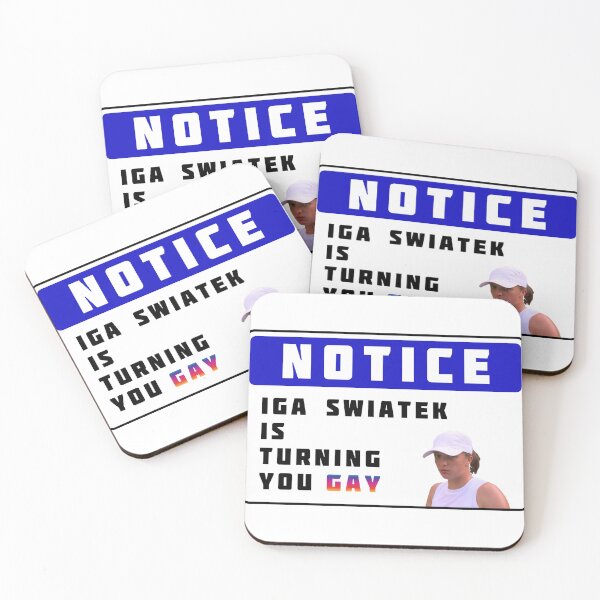 Item preview, Iga Swiatek Notice Post designed and sold by homie-chi.
