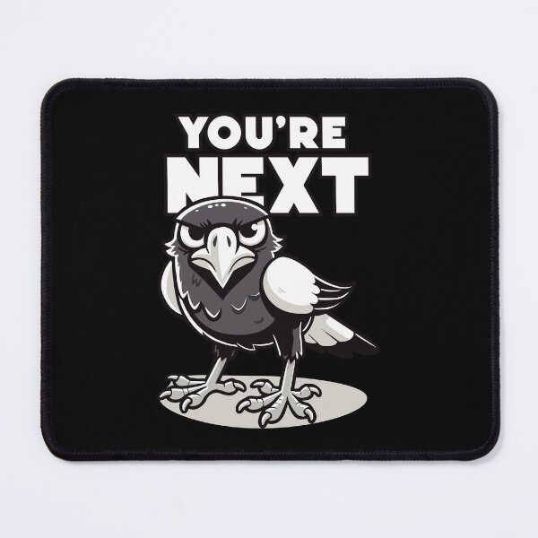 Item preview, Swooping Magpie - angry Australian magpie will swoop you  designed and sold by messy-nessie.