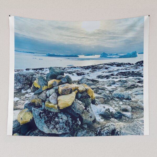 Item preview, The Yellow Hiking Trail In Ilulissat Greenland designed and sold by GraTEEtude.