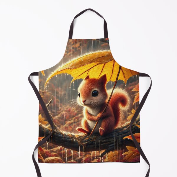 Item preview, Sad Squirrel in the Rain in Autumn designed and sold by Astralia.