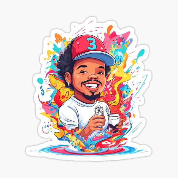 Aperçu de l'œuvre Chance The Rapper en dessin animé créée et vendue par Ragil-Studio.