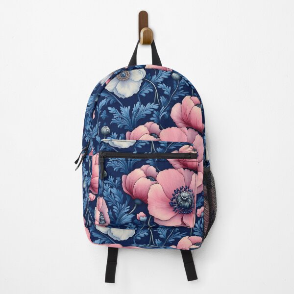 Item preview, Estampado floral azul marino y azul designed and sold by Deepestblue.
