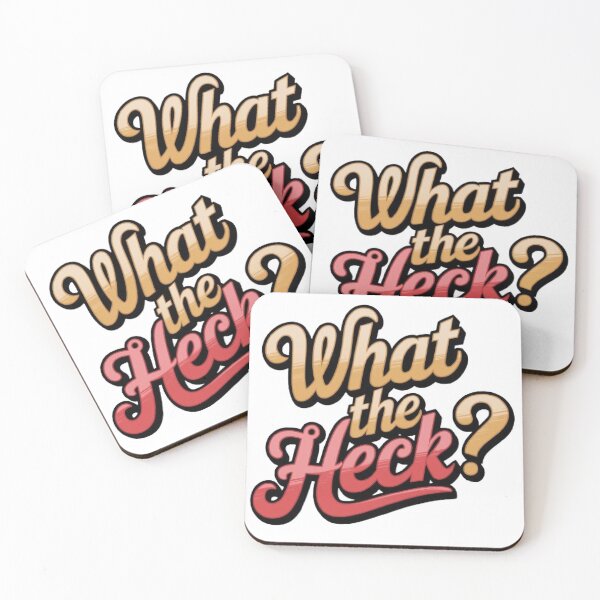 Item preview, What the Heck - Simple, Funny, Text-Based Design designed and sold by goshoppa.