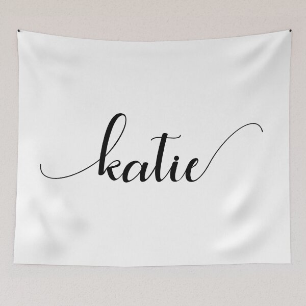 Item preview, Katie - Custom name on delicate black cursive font designed and sold by To the Lua.