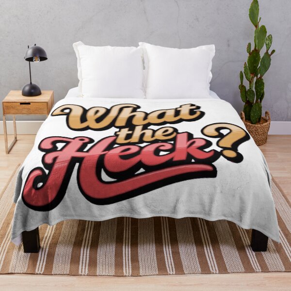 Item preview, What the Heck - Simple, Funny, Text-Based Design designed and sold by goshoppa.