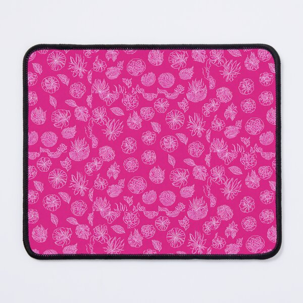 Item preview, nature sketch hot pink abstract print designed and sold by taylaphotos.