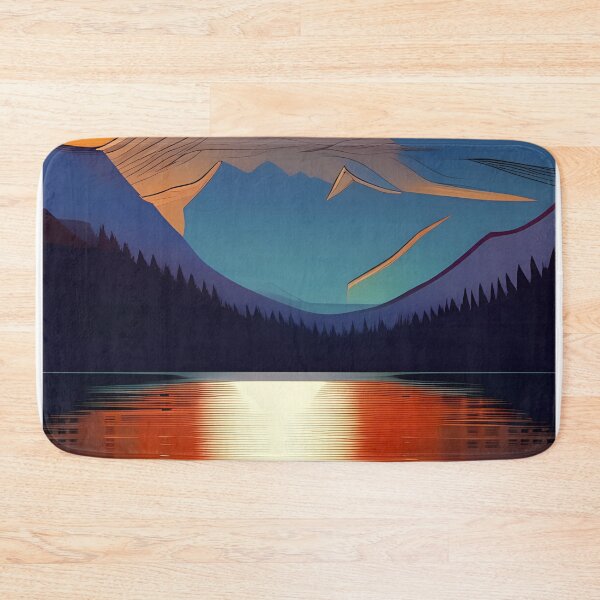 Item preview, Moonlit Mountains and Reflections designed and sold by The Printery.