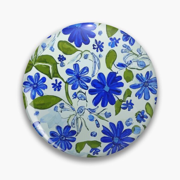 Item preview, Blue flowers design designed and sold by Knowvhere.
