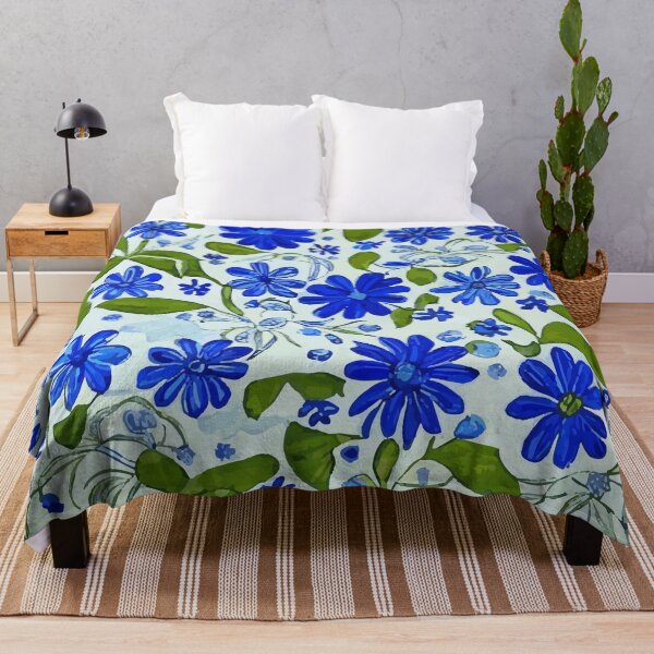 Artikelvorschau, Blaues Blumen-Design entworfen und verkauft von Knowvhere.