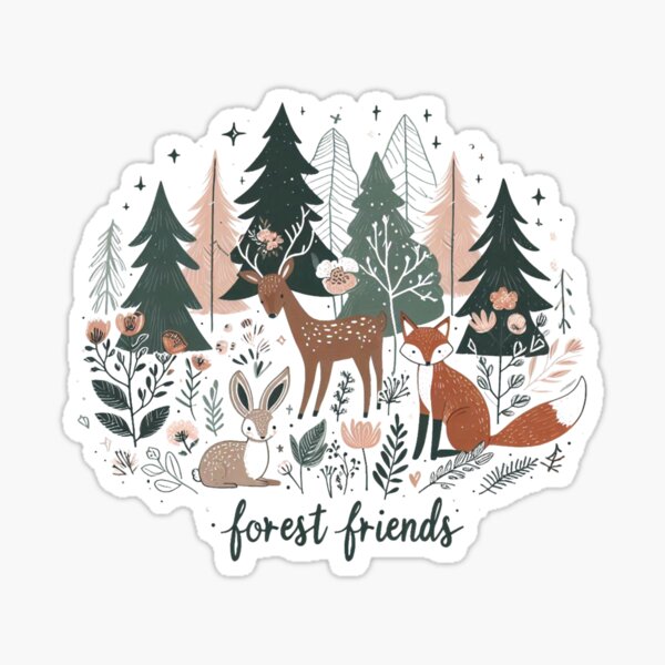 Item preview, Animal friends of the forest designed and sold by citmgpod.