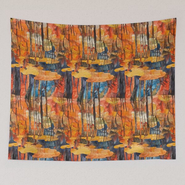Item preview, Folinda - Brightly colored autumn pattern (1/4) designed and sold by sabantha.