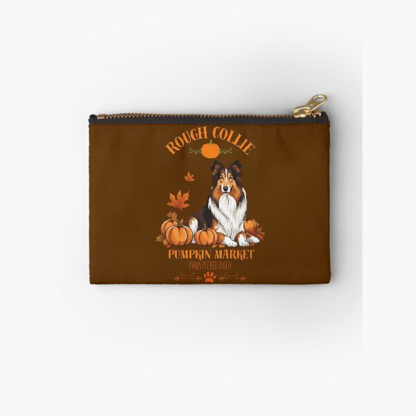 Item preview, of Pumpkin Market:rough collie  with Pumpkins and Seasonal Text designed and sold by GoodyPaws.