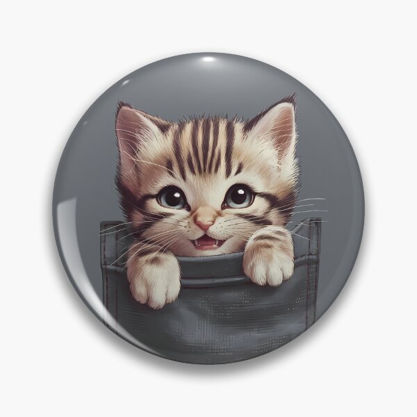 Item preview, Pocket Kitty designed and sold by Funny Vintage Stickers And T-Shirts.