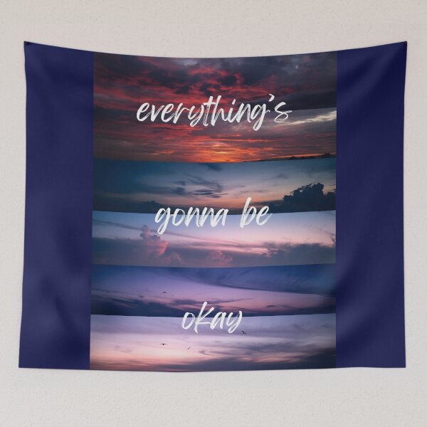 Item preview, "everything's gonna be okay" A photo collage of sky designed and sold by OneLastWish.