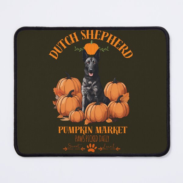 Item preview, Pumpkin Market:dutch shepherd  with Pumpkins and Seasonal Text designed and sold by GoodyPaws.