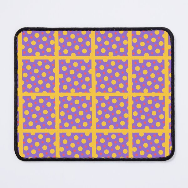 Item preview, Spots On Purple With Yellow Grid designed and sold by KeksWorkroom.